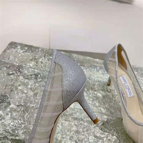 metallic silver glitter fabric pumps with ivory tulle overlay|Metallic Silver Glitter Fabric Pumps with Ivory Tulle Overlay.